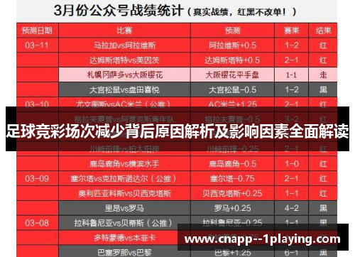 足球竞彩场次减少背后原因解析及影响因素全面解读